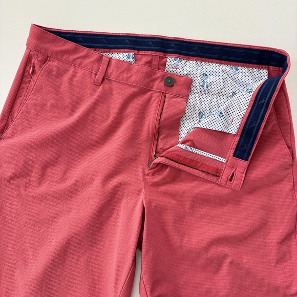 Tommy Bahama Chip Shot 10 inch shorts Flat Front Shorts New Red - Picture 6 of 9